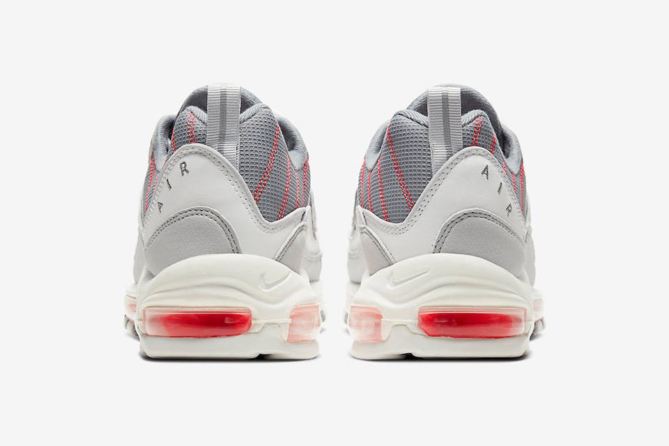 air max 98 grey red